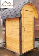 №21 Туалет дачный 1м*1,2м крыша Грибок - мягкая черепица