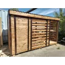 Бытовка с дровяником 