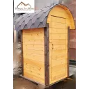 №21 Туалет дачный 1м*1,2м крыша Грибок - мягкая черепица